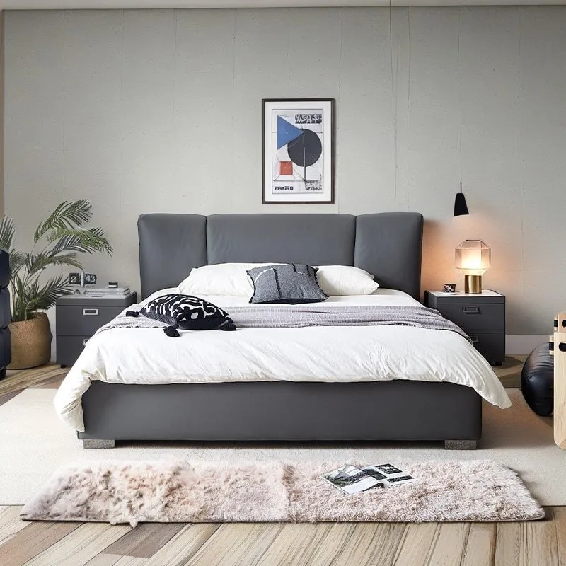 Contemporary Modern Bedroom Set with Comfortable Sleeping Bed and American King Size Design