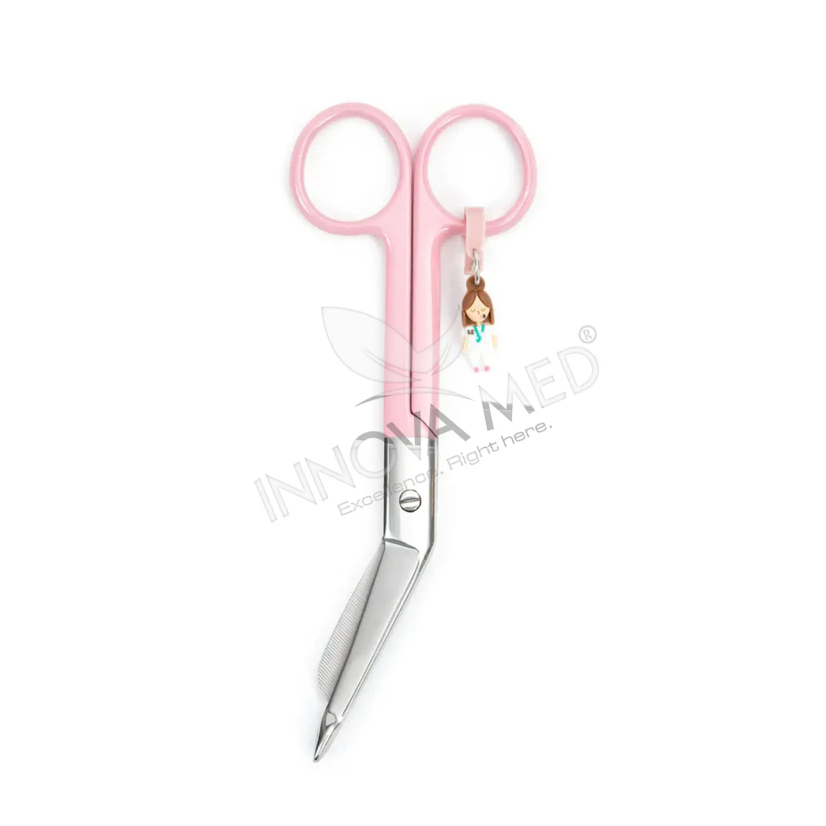 Hot Pink 14.5cm Nurse and Lister Bandage Scissors Essential Surgical Instrument for Students and Medical Professionals