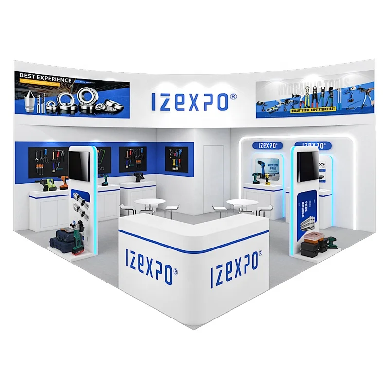 Быстростроевая будка Izexpo 20-футовый баннер выставочный двухэтажный стенд