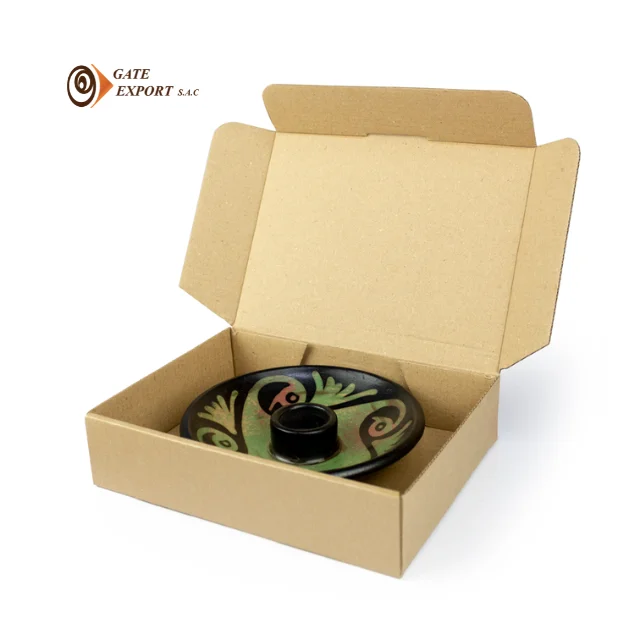 2023 PALO SANTO HOLDER/MADE BY PERUVIAN COMMUNITIES/FROM TALENTED HANDMADE ARTISANS/100 % PERUVIAN / CLAY