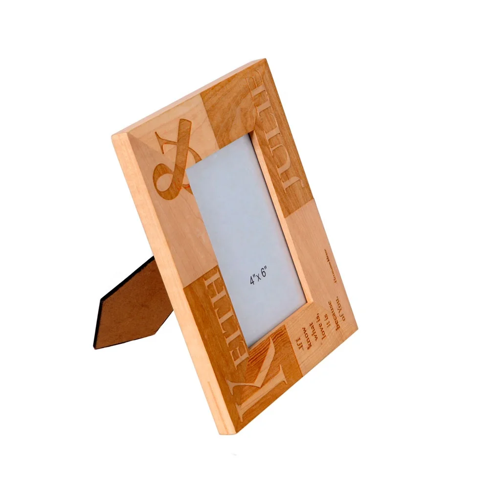 Wholesale Cheap Wall Decor Bulk Free Standing Album Accessories Wooden Picture Frames Wood Digital Photo Frame