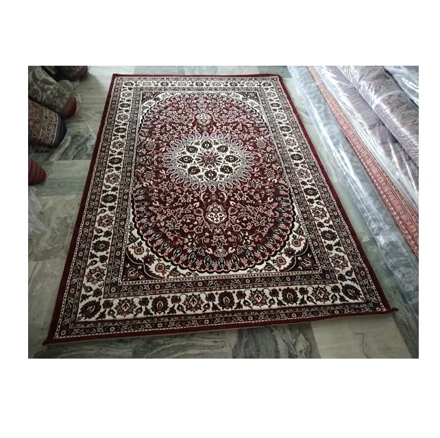 Wholesale Factory Supply Embroidered Kashmir Flooring Rug Carpets for Kitchen Room and Bedroom Decoration