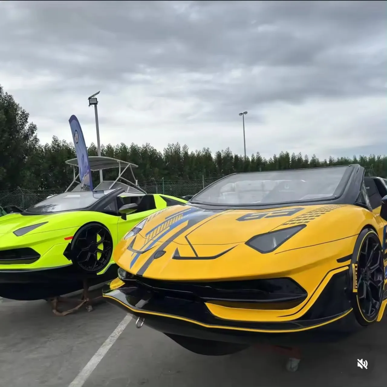 FREE SHIPPING FOR Lamborghini Ocean Water Sports Jet Car Boat for Entertainment and Fun Sea Ocean Sports free trailer