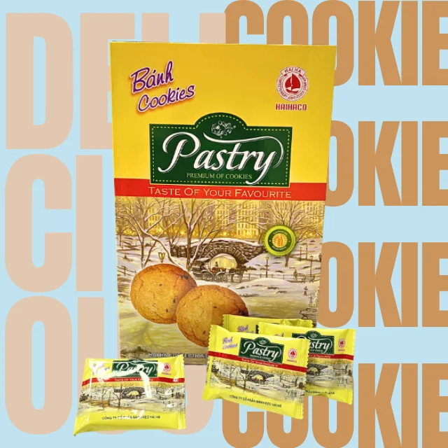 Popular Factory Price PASTRY cookie Vietnam Delicious cookie from HaiHa confectionery since 1960