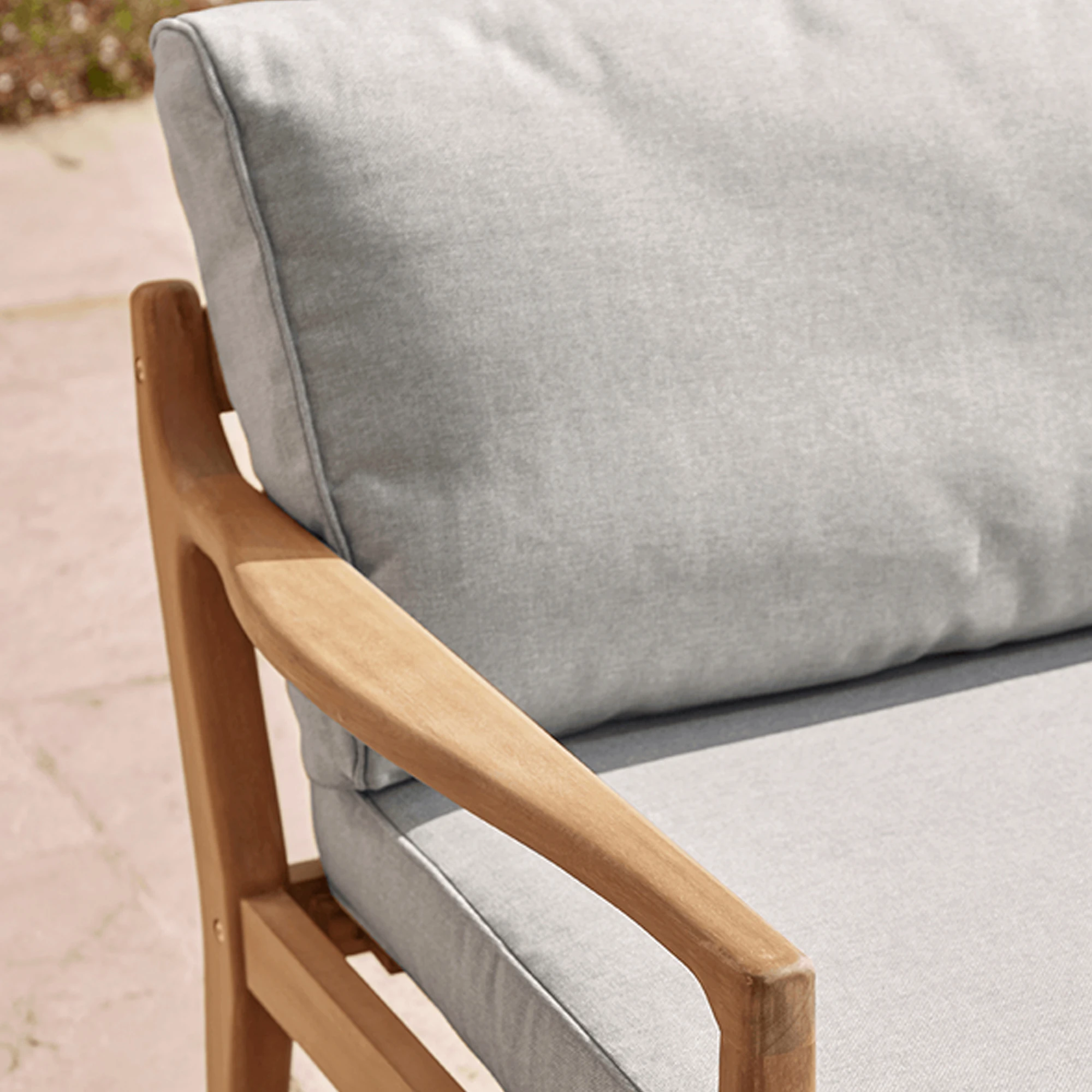 Outdoor Sun Daybed Natural Teak Wood With Cushion Best Quality - Siena