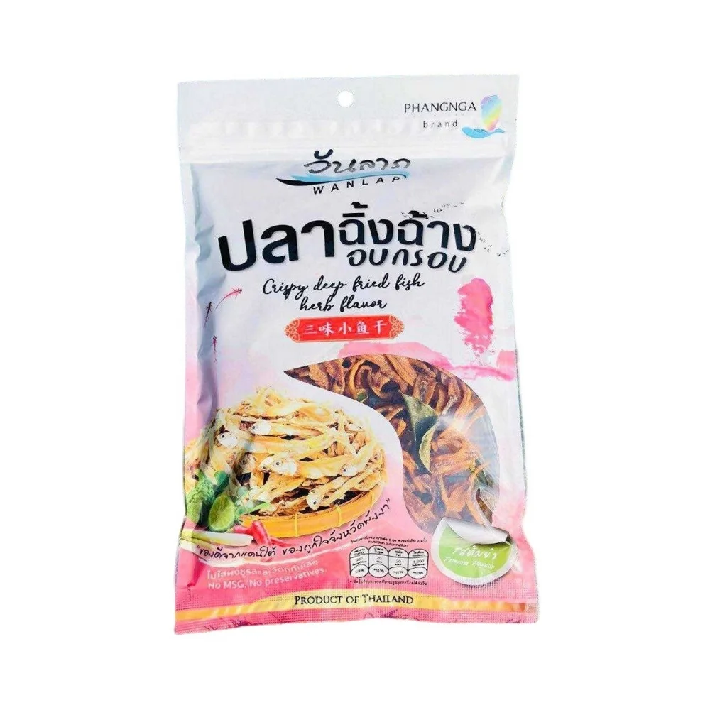 Хрустящая анчоуса (2 типа рыбы), 100 г и 120 г, жареная рыба, закуска, высокое качество, оптовая продажа из Таиланда