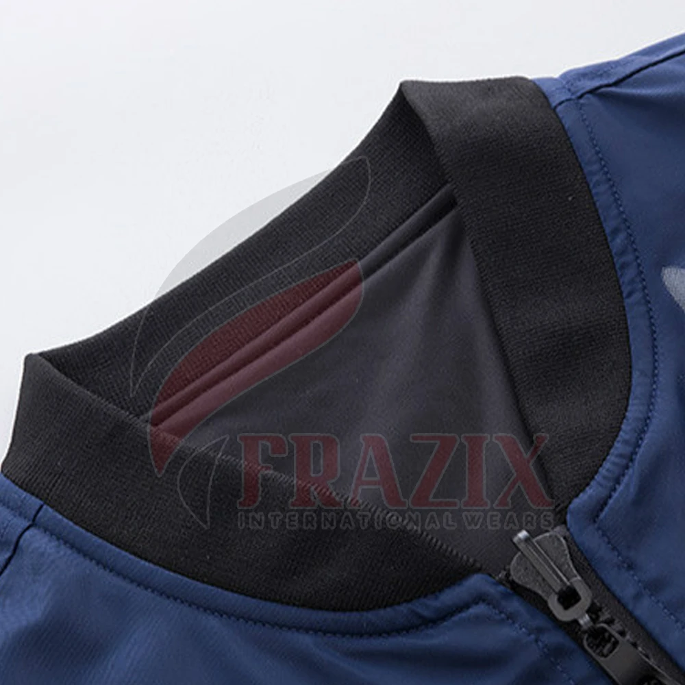 Custom Wholesale 100% Polyester Satin Bomber Baseball Winter Jacket