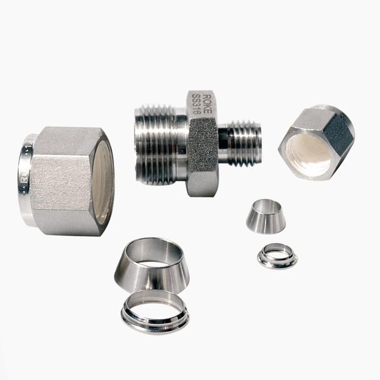 Inconel Compression Tube Fittings Super Duplex 2507 / Titanium / Inconel / Monel / Hastelloy Double Ferr