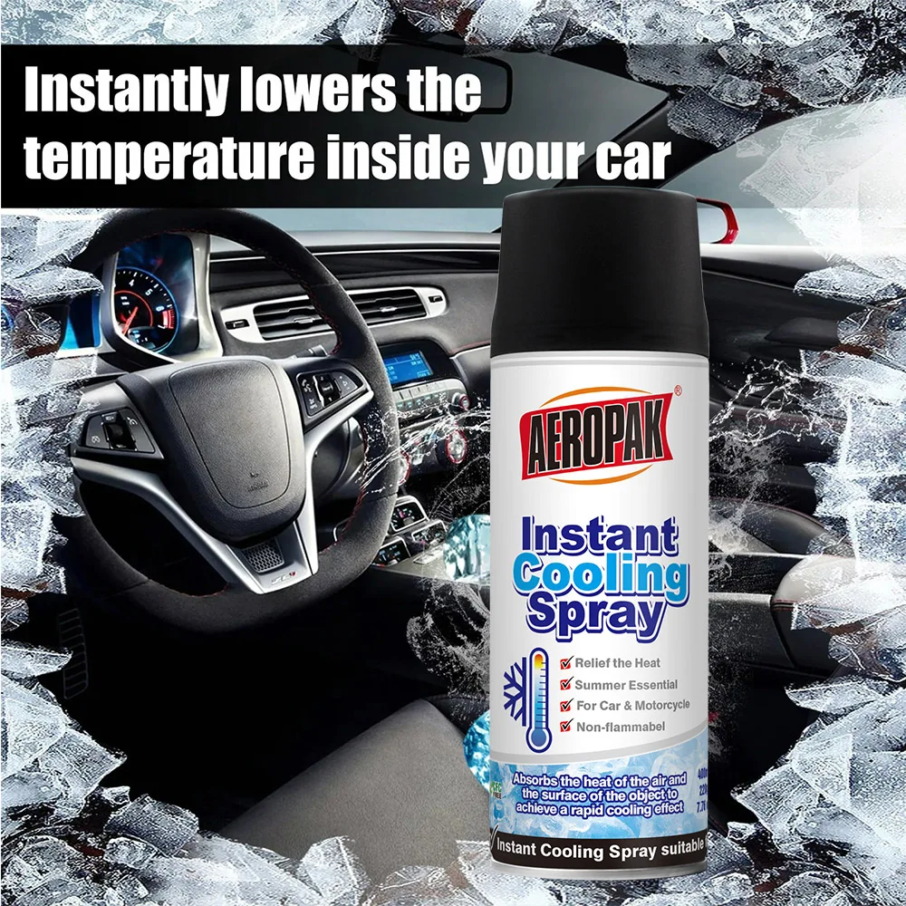 Aeropak Wholesale Freeze Fast 400ml Aerosol Car Instant Cooling Spray for Car and Skin