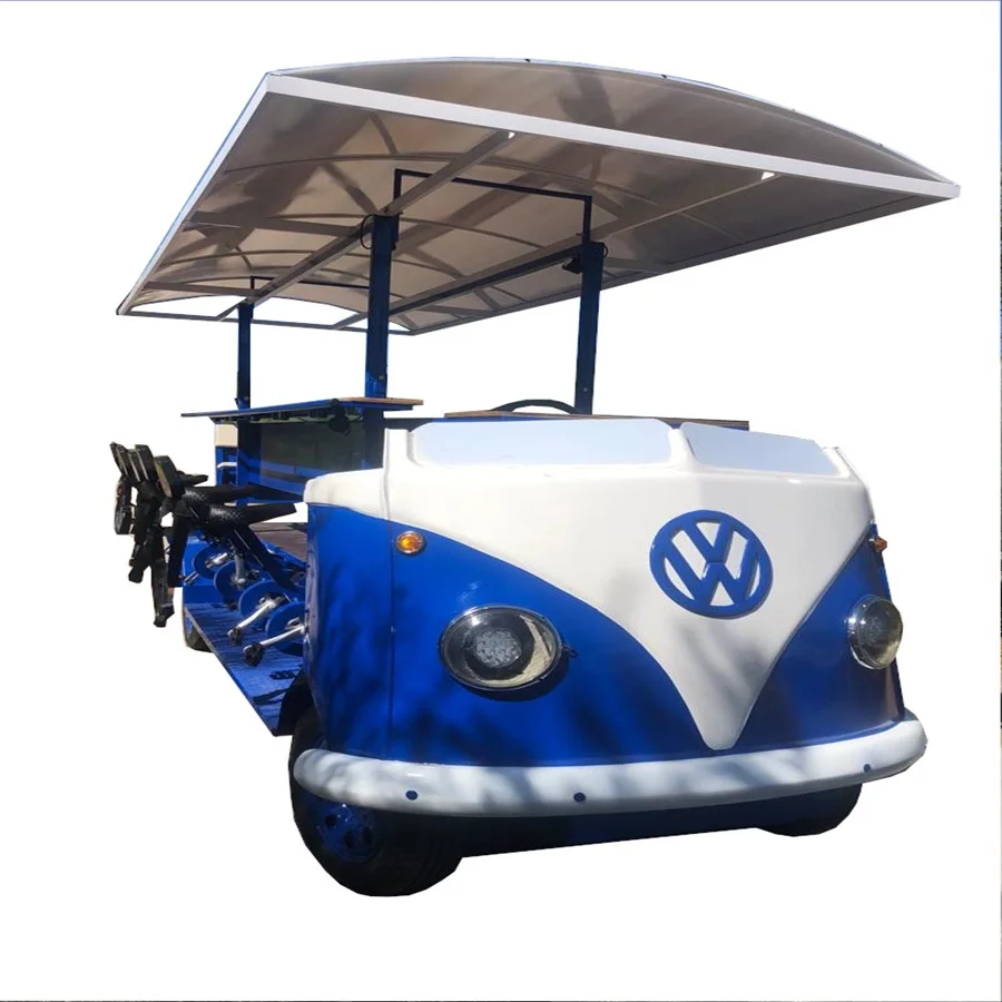 ELECTRIC PARTY BIKE FRIENDS FUN ACTIVITY TANDEM BIKE 18 PEOPLE BEER BIKE