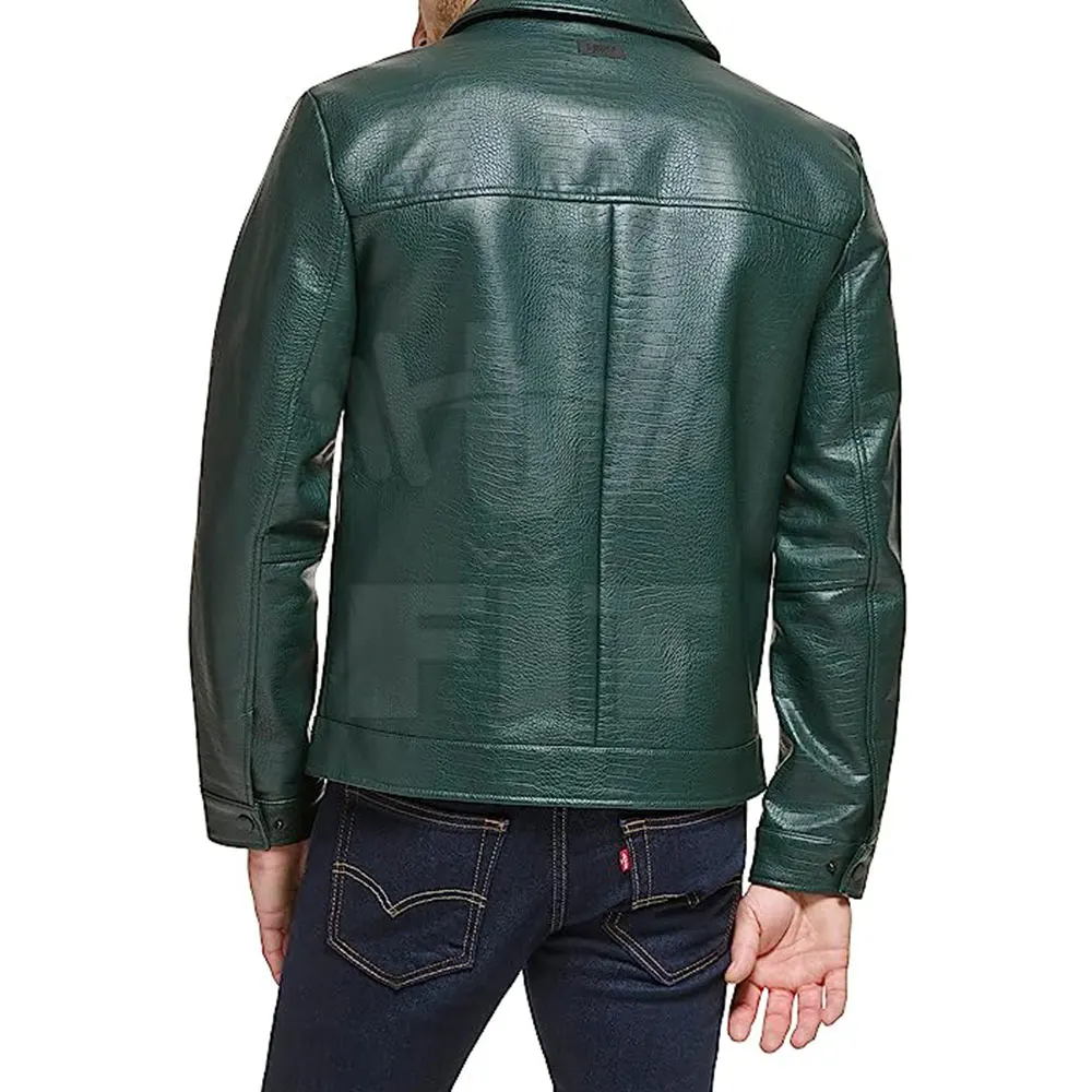 3: Wholesale Fashion Men Leather Jacket Fashion Men PU Leather Jacket High Quality Leather Jacket