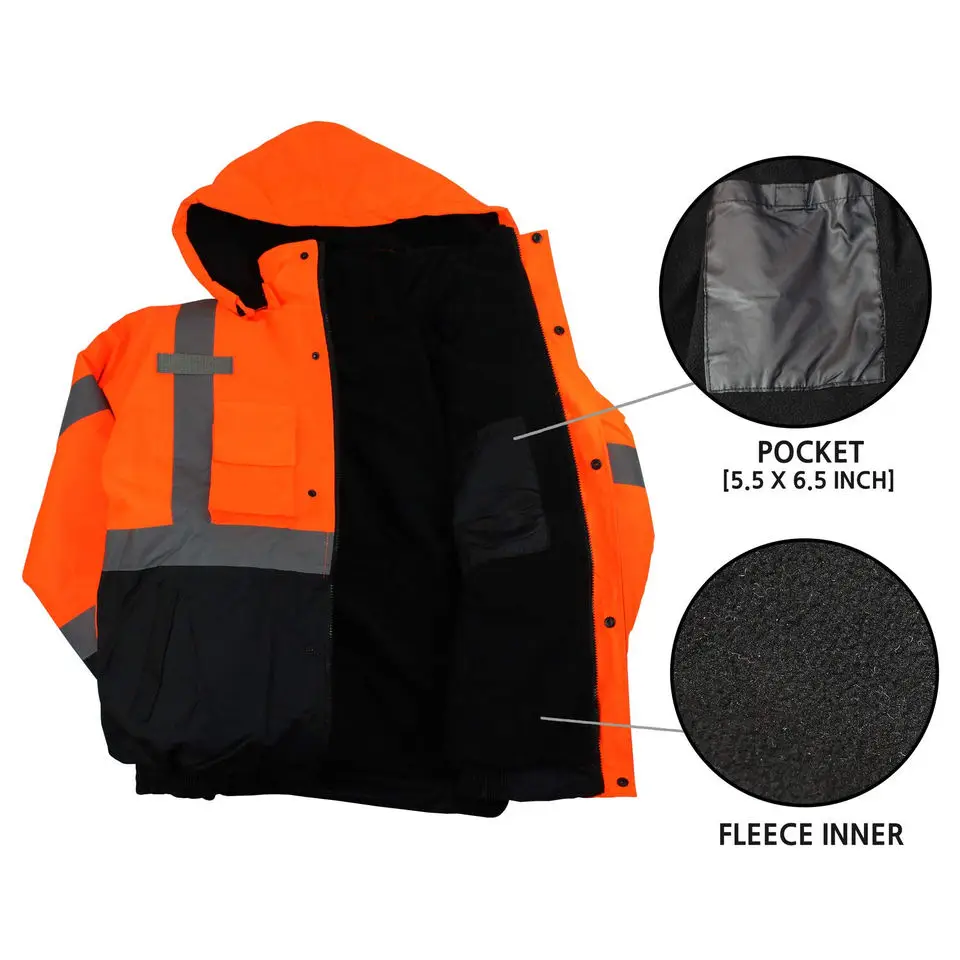 Custom logo Printing Reflective Vest Night Vision Traffic Sport Clothing Led Light Jacket Reflective Jacket