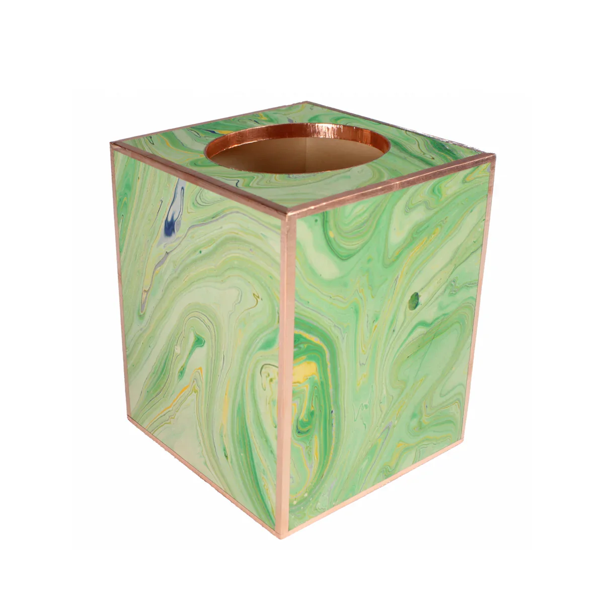 Tissue Box Cover in Light Green Marble Italian Paper Kitchen and Tabletop Table Decoration and Accessories at Best Price