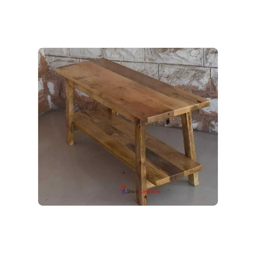 High Quality Custom Wooden Bench Indian Mango Wood Furniture Indoor Modern Wood Furniture Mango Furniture