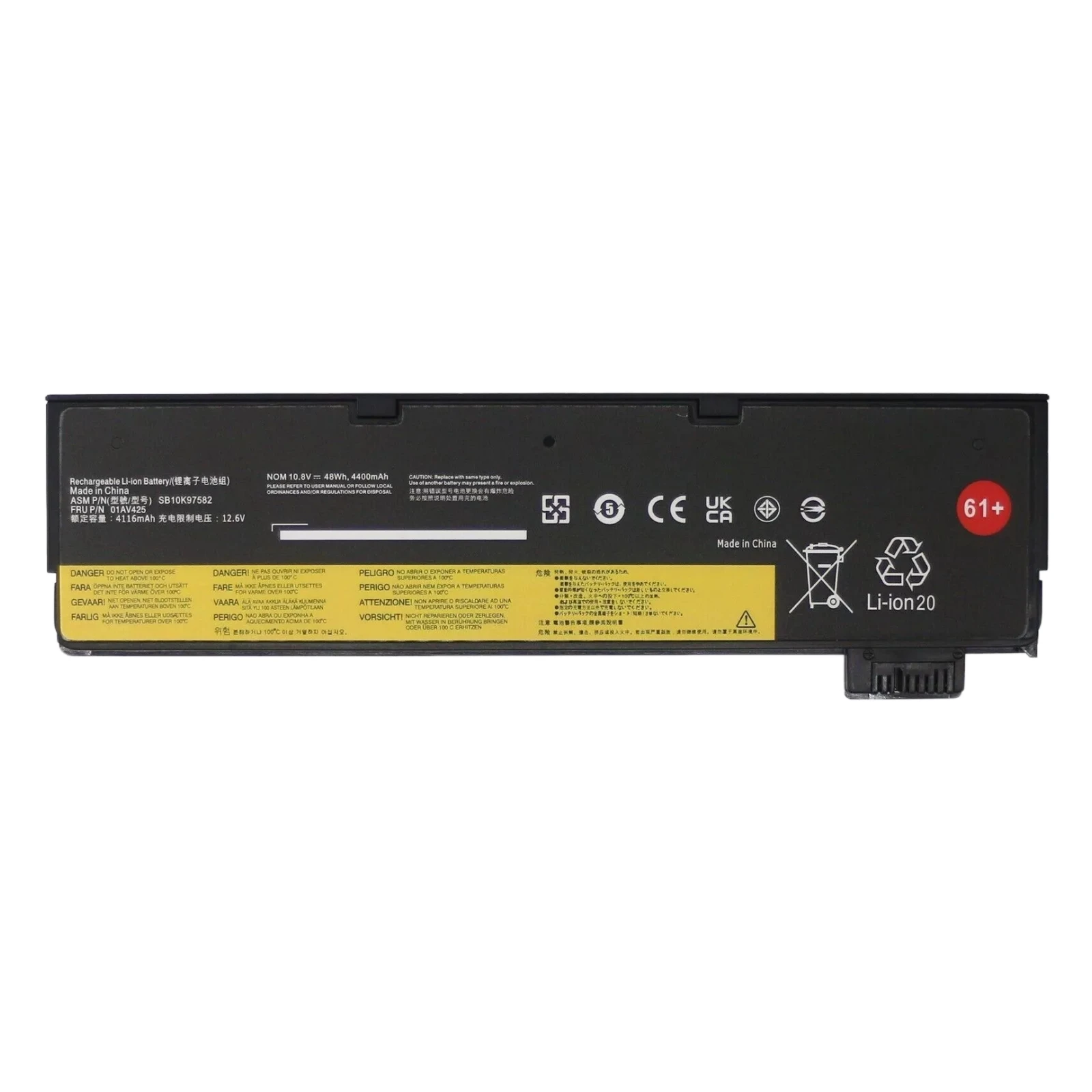 Laptop Battery Replacement for Lenovo ThinkPad T470 T480 P51S P52S T570 T580 Series SB10K97585 01AV427 01AV425 SB10K97584