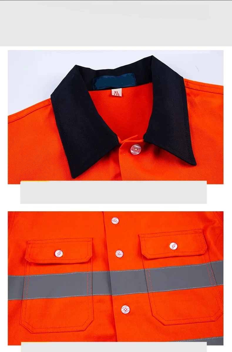 Workwear Uniform Set For Construction Customized Workers Safety Reflective Safety Workwear Clothing Workwear