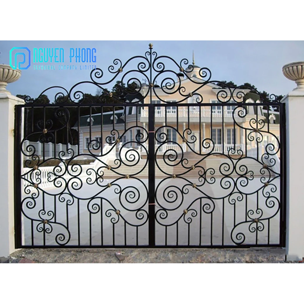 Manufacturer OEM Custom Vietnamese Wrought Iron Gate Design Supplier