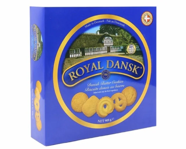 Выбор печенья Royal Dansk-без консервантов и окрашивания/печенье Dansk-датское сливочное-340 г-упаковка из 2