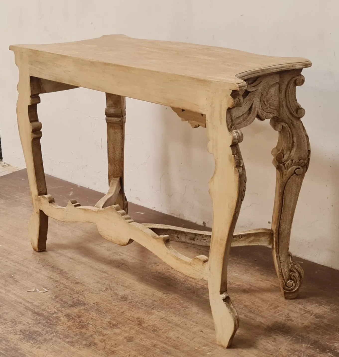 Console TABLE Wooden CARVED DISTRESS Console TABLE REPURPOSED Vintage Furniture for Home DECOR Corner Table Solid Wood Handmade