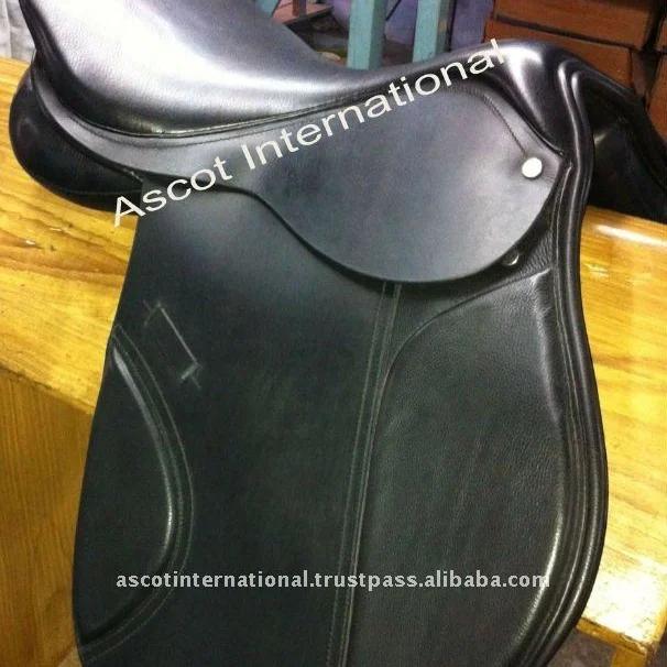 Wholesale genuine leather Jumping Close Contact Saddle Indian Leather English horse riding equipment accessories all seasonal