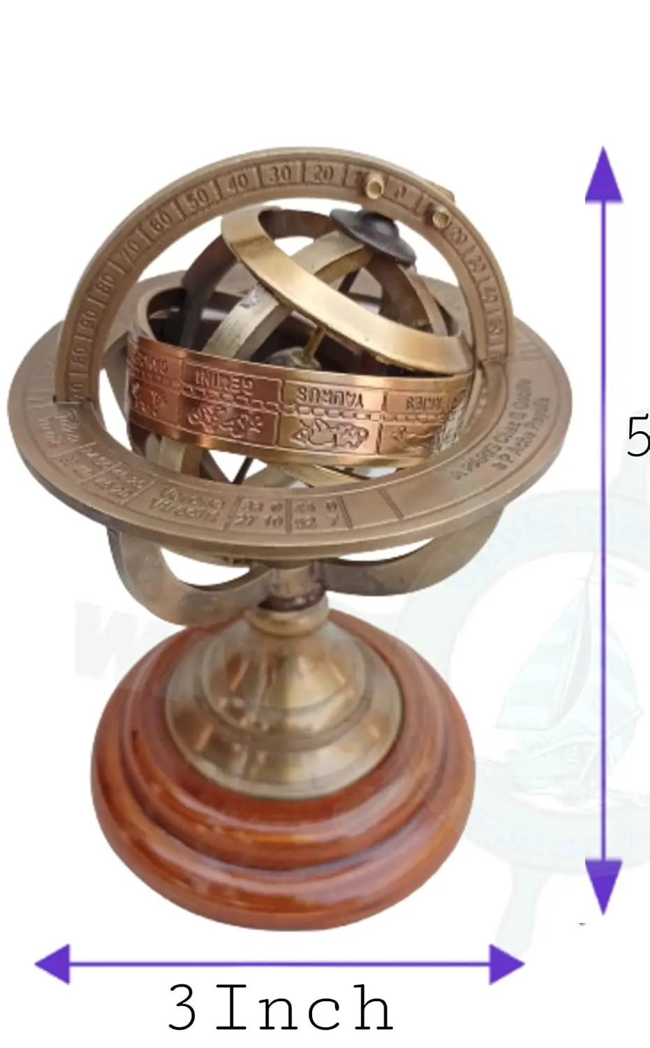 Brass Armillary Antique Style Sphere Astrolabe Nautical Marine Tabletop Globe   Armillary Sphere Globe Spherical Astrolabe