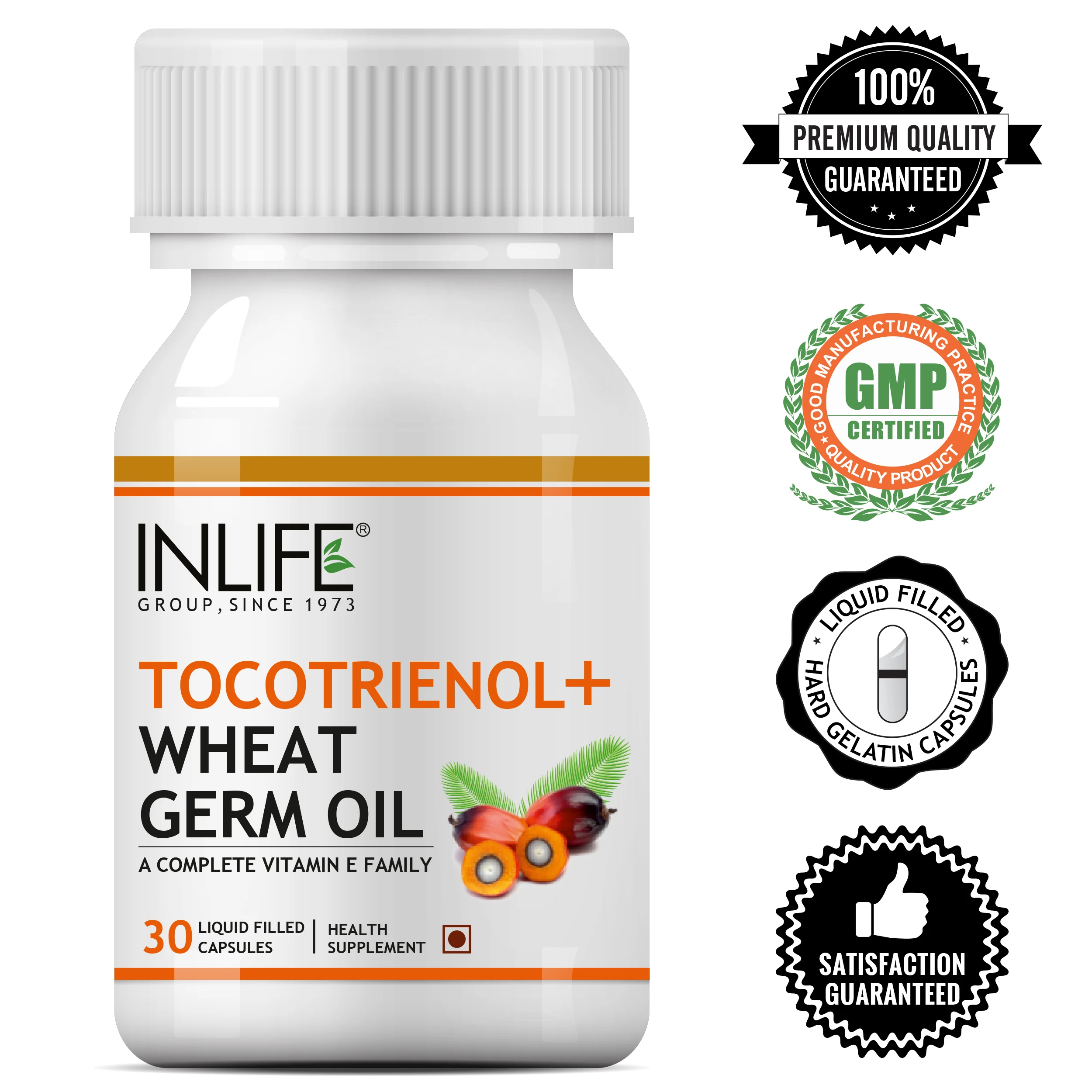 Buy 2024 Hot Sale Tocotrienol Wheat Germ Oil Premium Vitamin E Formula with 50% Palm Oil (30 Capsules)