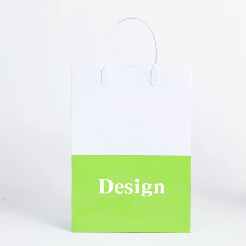 Eco packaging bags machine making paperboard printing white retail paper bags for small businesses with your own logo