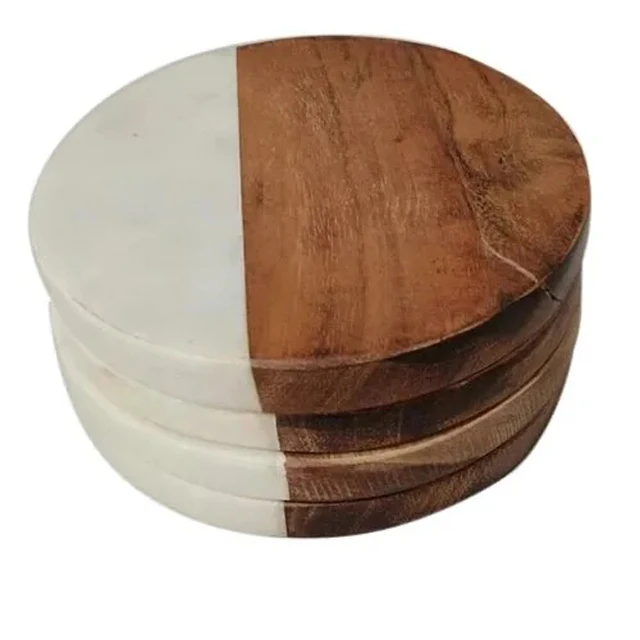 wooden coaster wood circle cup for Home kitchen wedding parties beer shop school office hotels restaurants