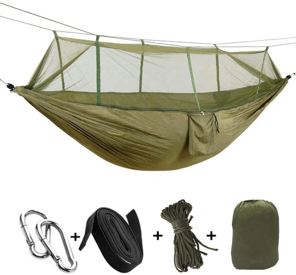 Fast Delivery Outdoor Hammock Custom Portable Hammock Travel Camping and Hiking Hammock With Mosquito Net export from Bangladesh