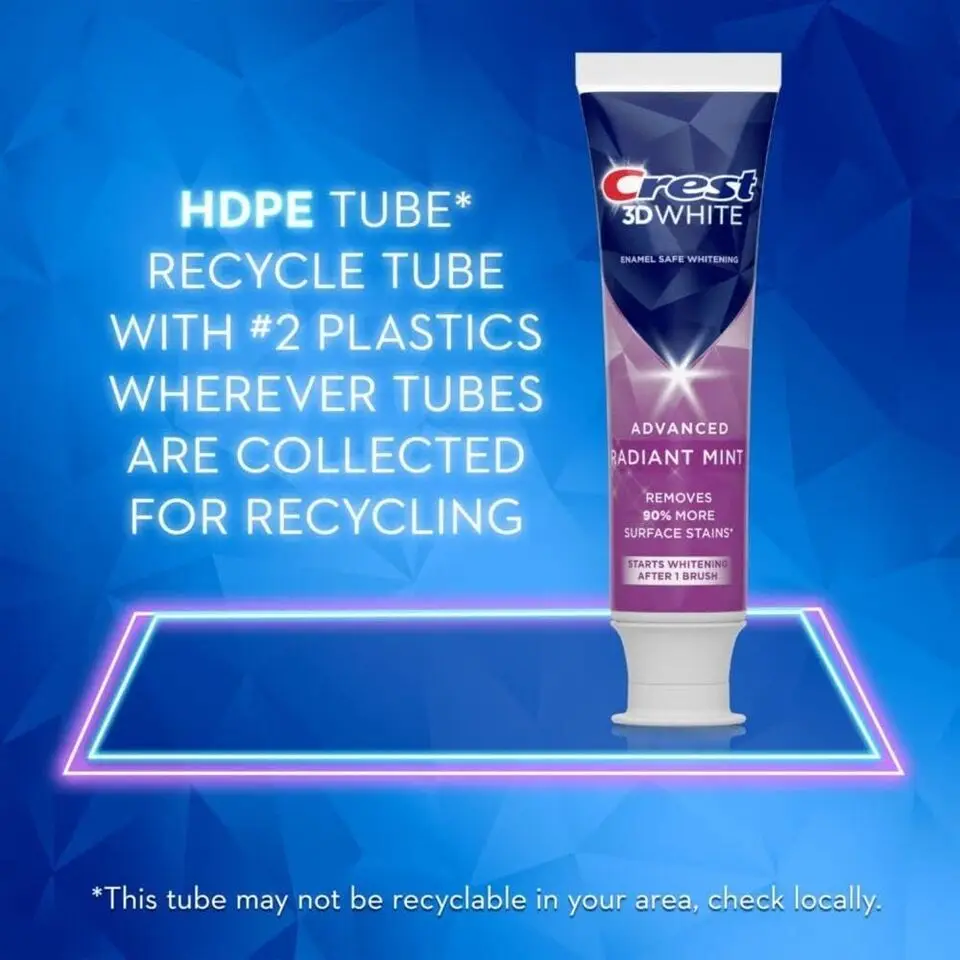 Crest 3D White Toothpaste Radiant Mint, 3.8 Oz ( Pack of 3 )
