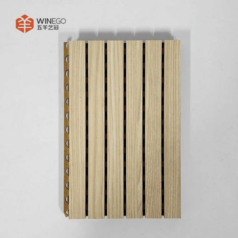 Eco-Friendly Soundproofing Grooved Acoustic Wall Panels with High Durability and Modern Appeal