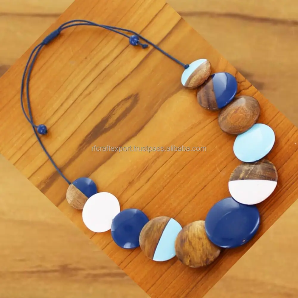 European Style Women Resin Pressed Flower Necklaces Vintage Natural Dried Flower Necklaces