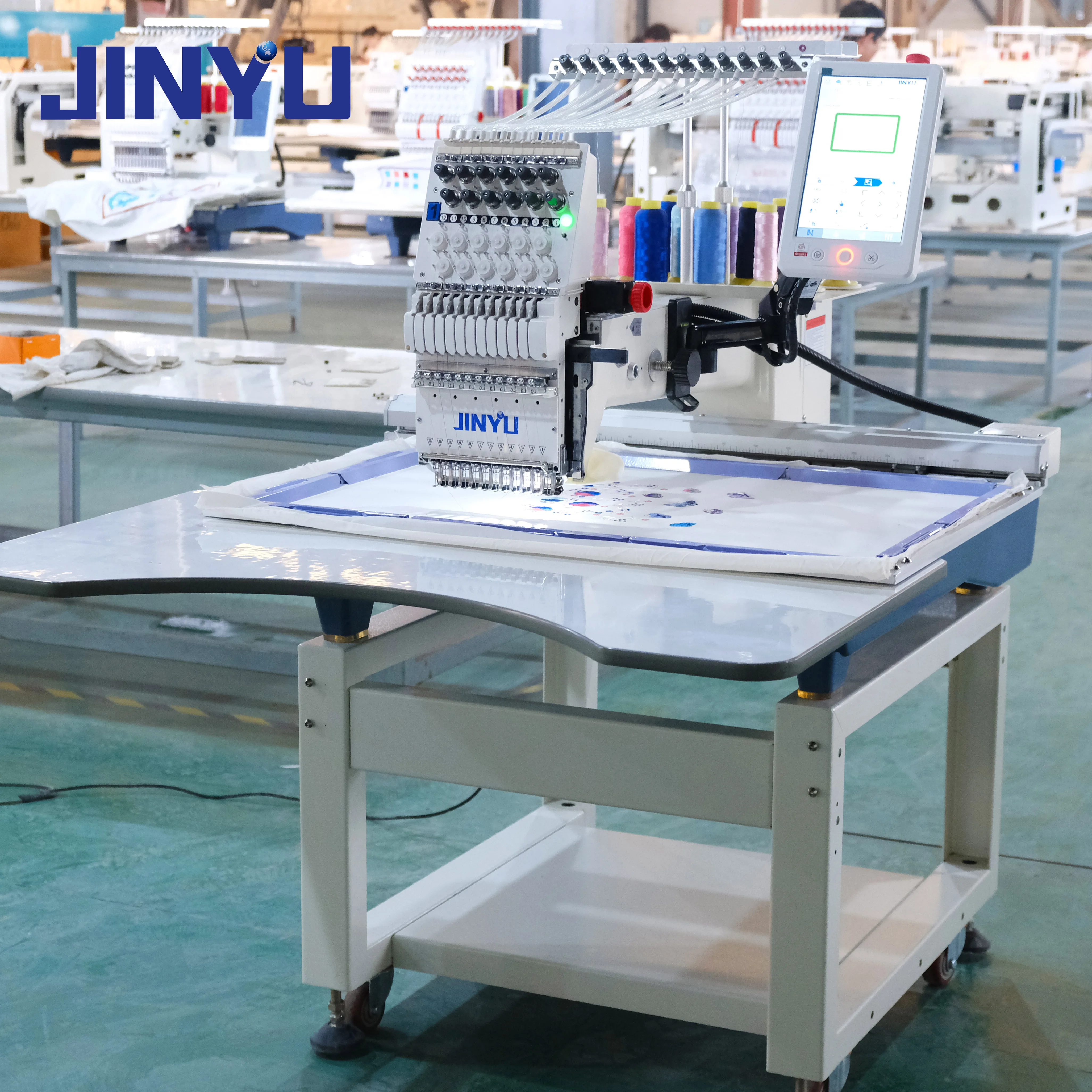 JCS-1201 12/15/20 needles one head  high speed cap tshirt embroidery machine factory price