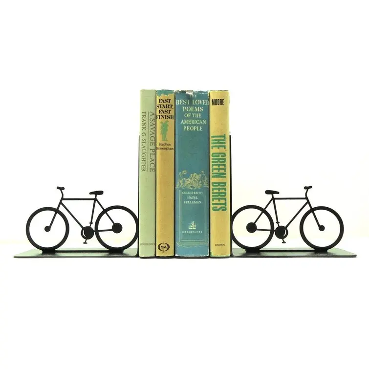 For Sale Bicycle Bookends Set of 2 For School Home Office Desk Organizer Decorative Bookends In Wholesale