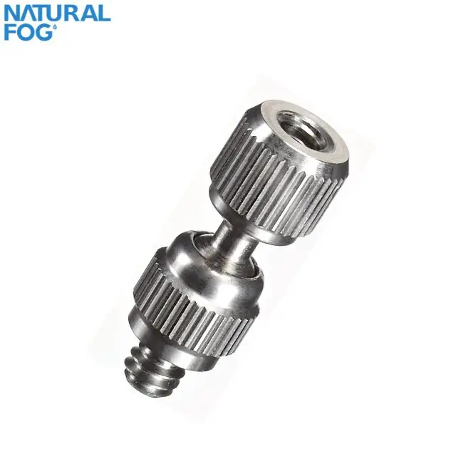 Taiwan Natural Fog Precision Made B2B High Pressure Misting System Sprayer Nozzle Adjustable Fogging Swivel
