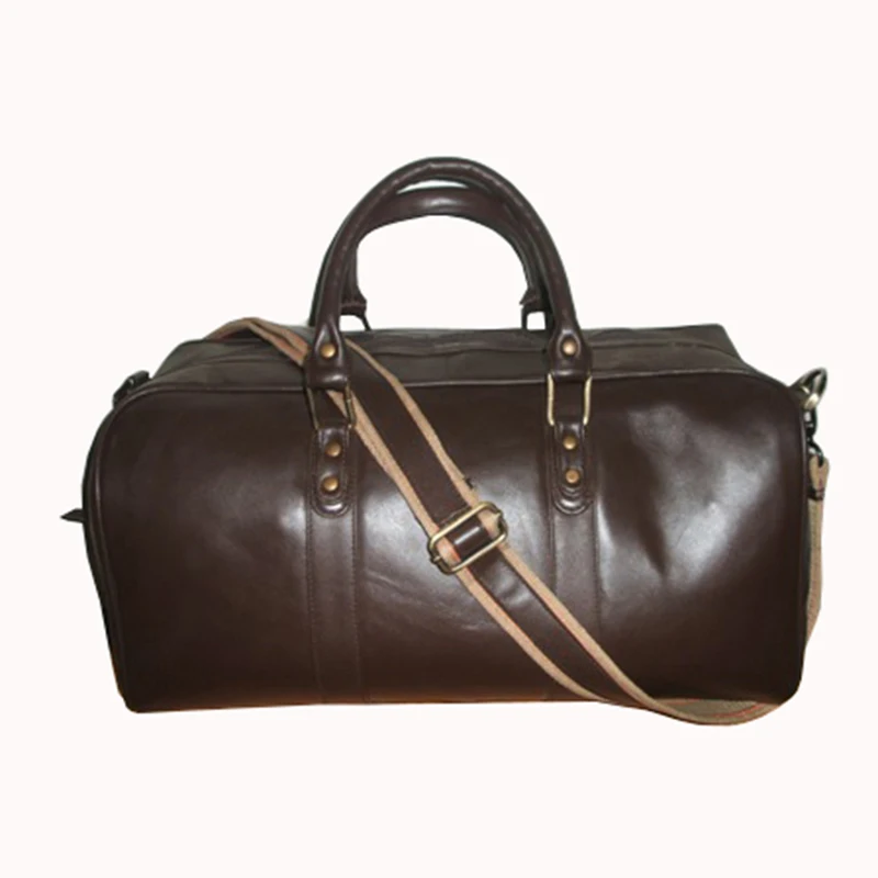 Premium Quality Best Price Custom Made Leather Duffle Bag For Sale / New Design Comfortable Leather Duffle Bag