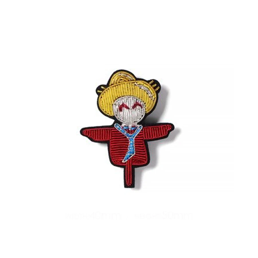 Hand embroidery Fashion Badge for DIY bag coat shoes broochHand embroidery scissors bee Fashion Badge for DIY bag coat