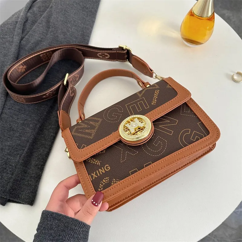 Luxury Ladies Pu Leather Large Capacity Handbag Designer Bags Patchwork Shoulder Bags