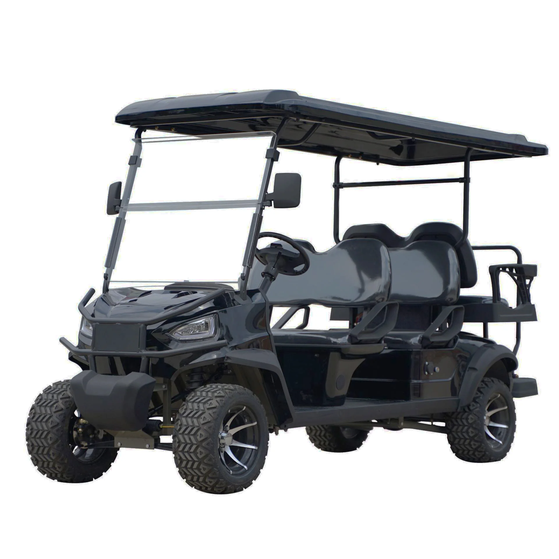 China Golf Cart Electric 60V Four-Wheel Vehicle Buggy Car 4/6 Seats 2x2 Off-road Golf Carts Cheap Price for Sale