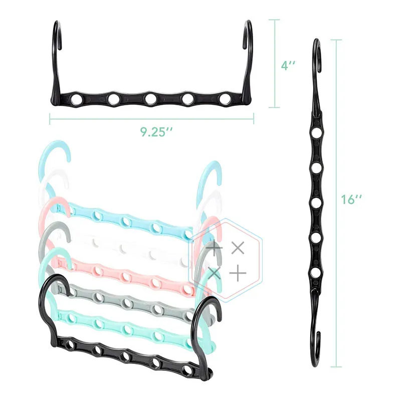 Closet Organizers Storage Space Saver Plastic Hangers for home