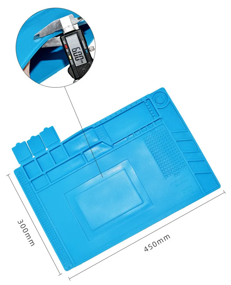 Теплоизоляционная подушка для рабочего места высокотемпературный коврик стола силиконовый инструментов