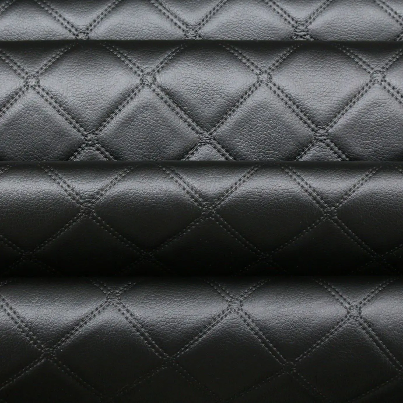 Stitching synthetic leather quilted different car upholstery faux leather stitch diamond stitched leather floor