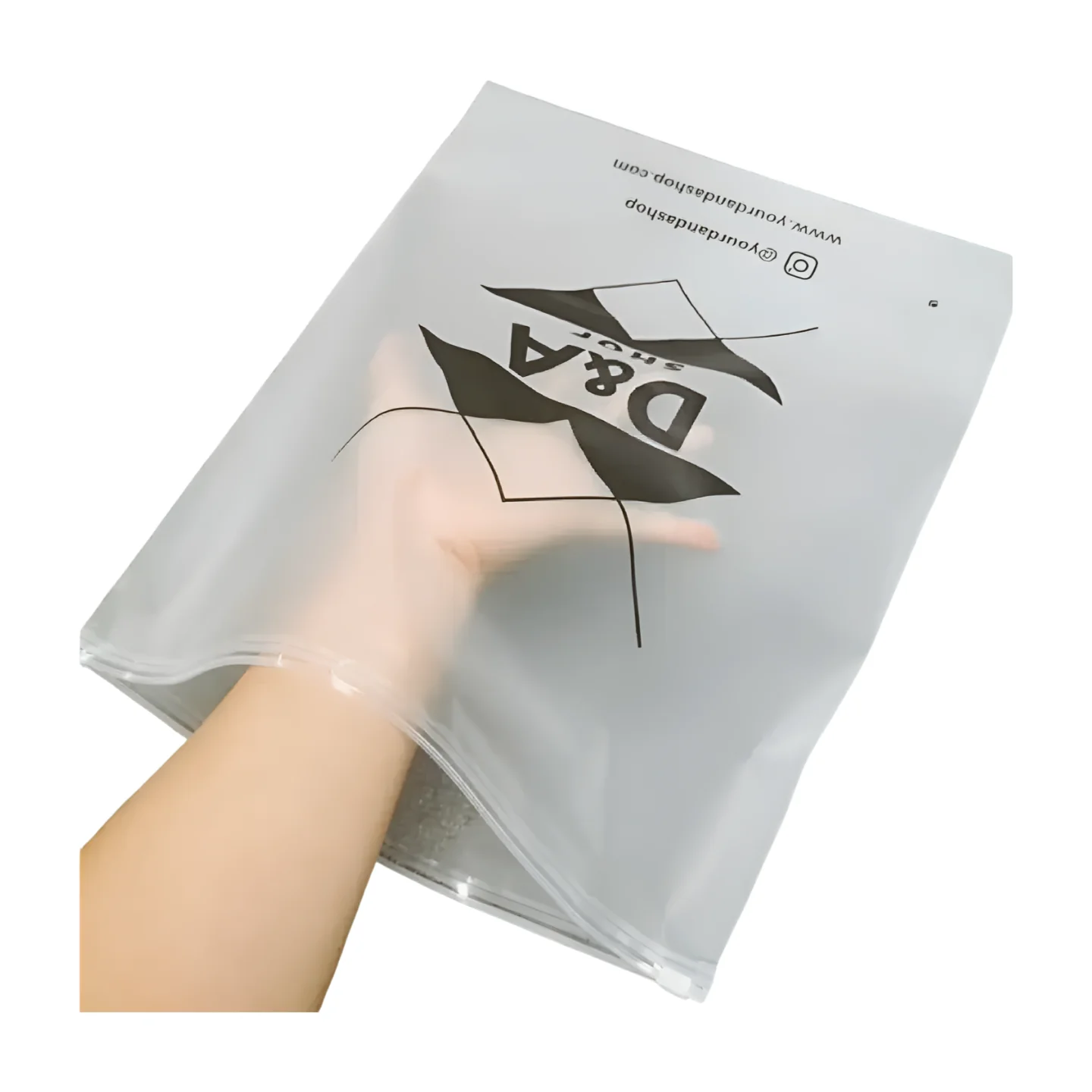 Zip Lock Bag Clothes Custom Matter Frosted Clear compostable Zipper Bag eco friendly Biodegradable Clothing Packaging Ziplock Sl