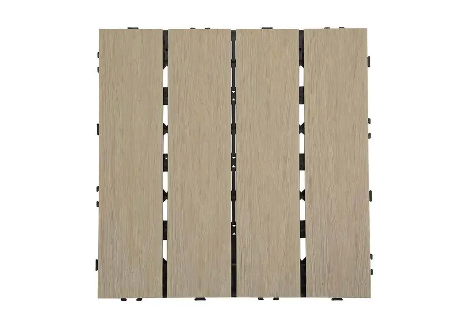 Courtyard 12 inch Composite Interlocking Deck Tile manufacture