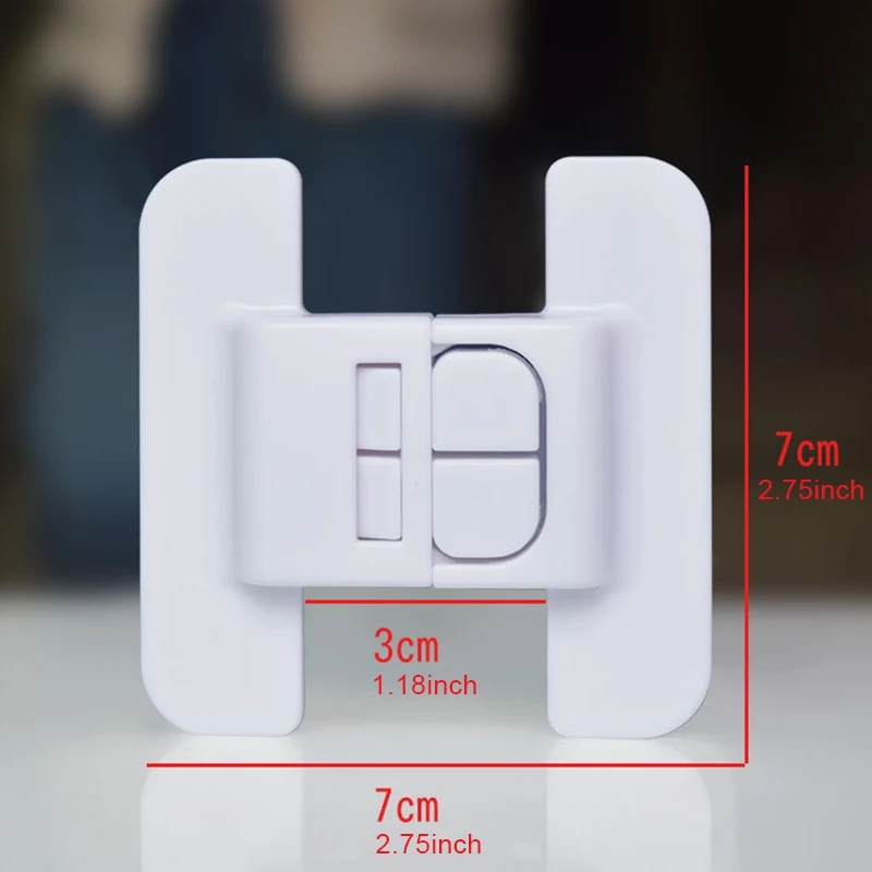 Fridge Door Lock Adjustable Freezer Cabinet Drawer Locks for Kids No Trapped Fingers Easy Installation
