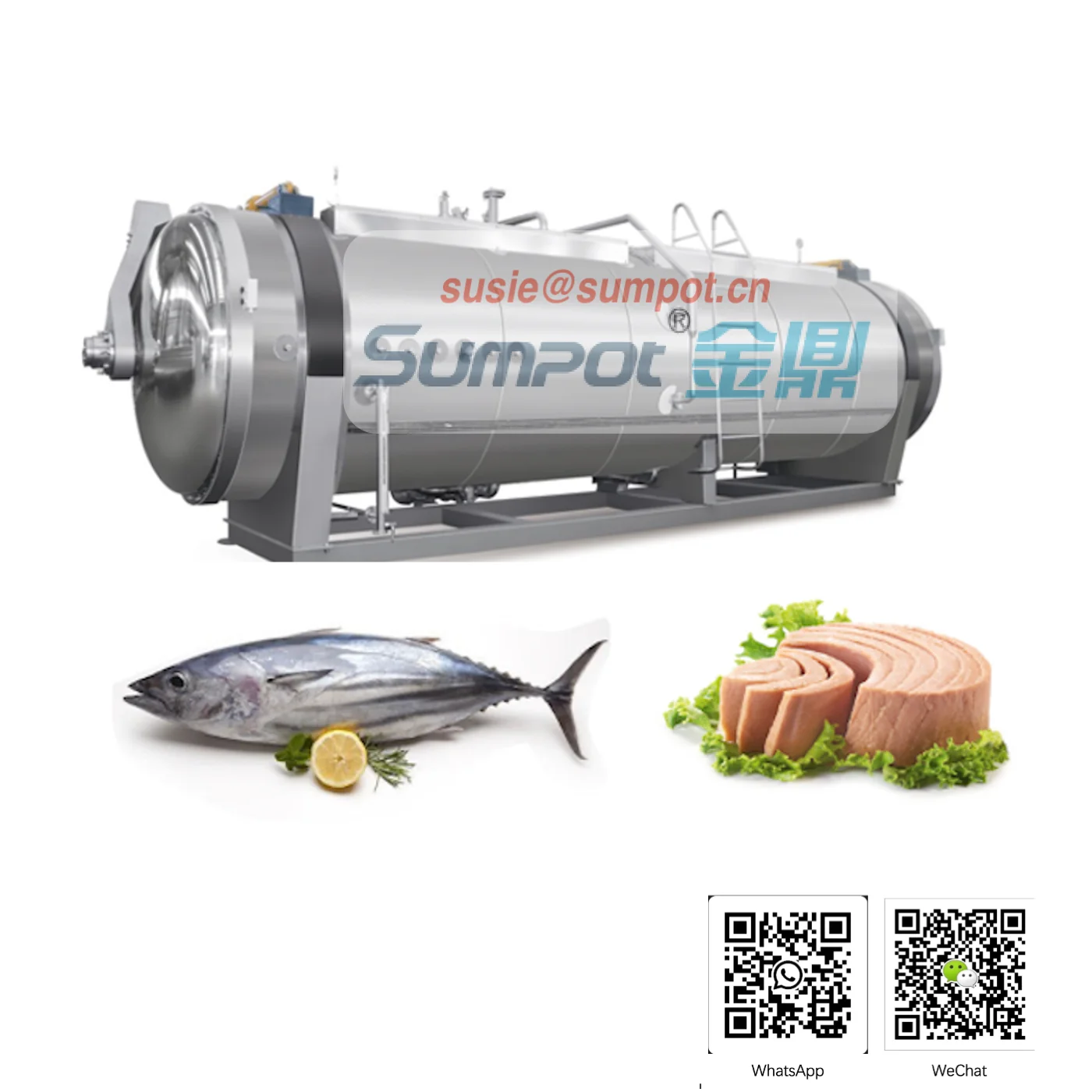 tuna pre-cooker for seafood