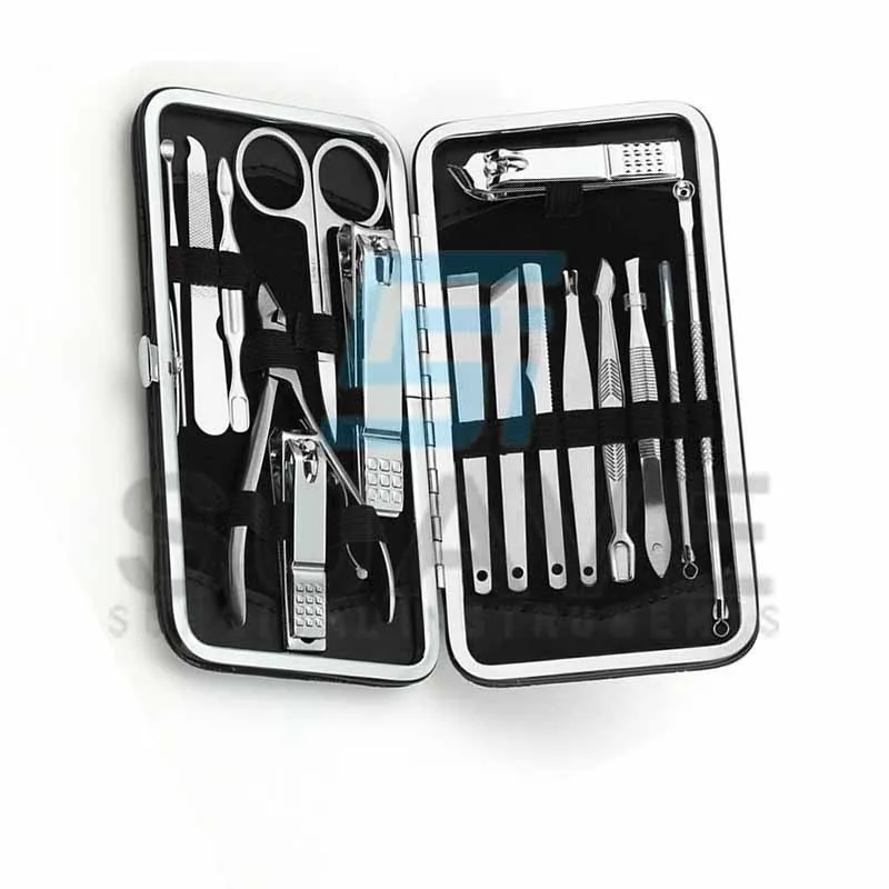 Good Selling With Own Logo In Reasonable Price Stainless Steel Manicure Pedicure Kits By SUAVE SURGICAL INSTRUMENTS