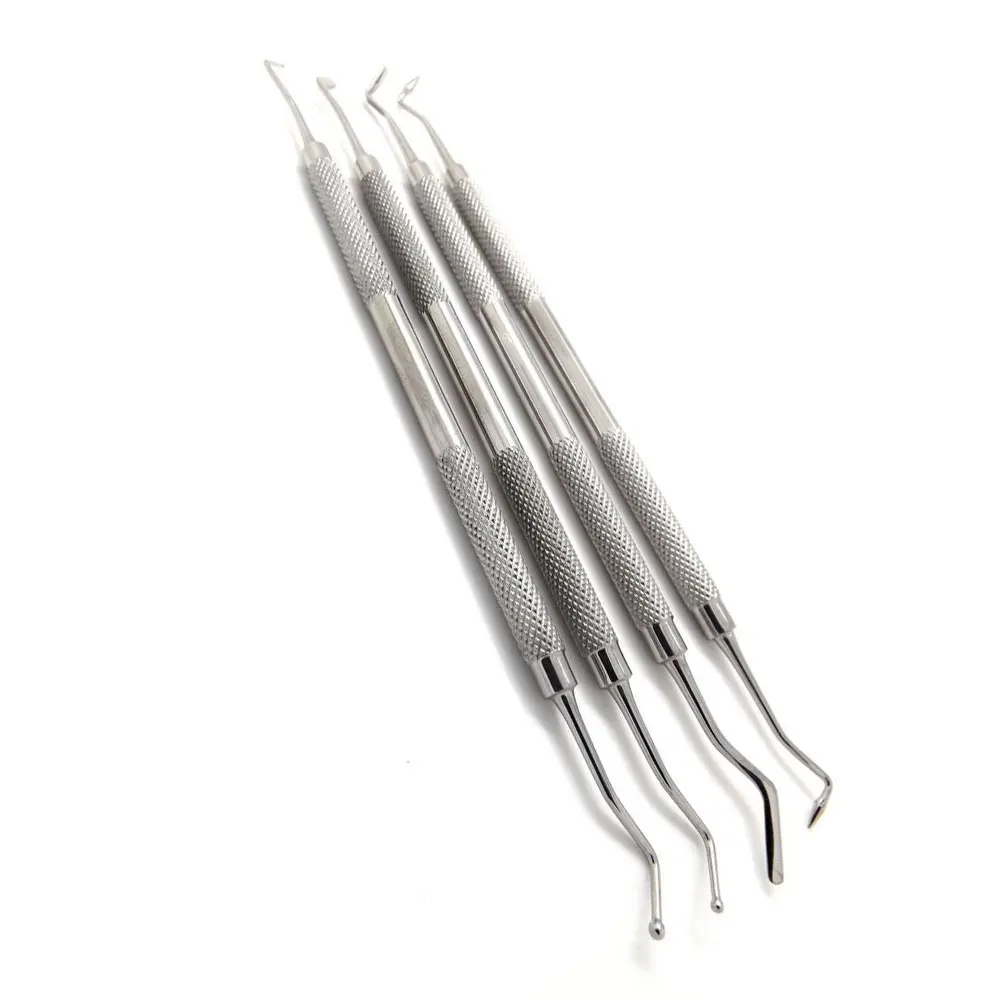 Dental Instrument Composite Resin Filling Spatula Titanium Plated Head Filler Thick Dental Instruments Set