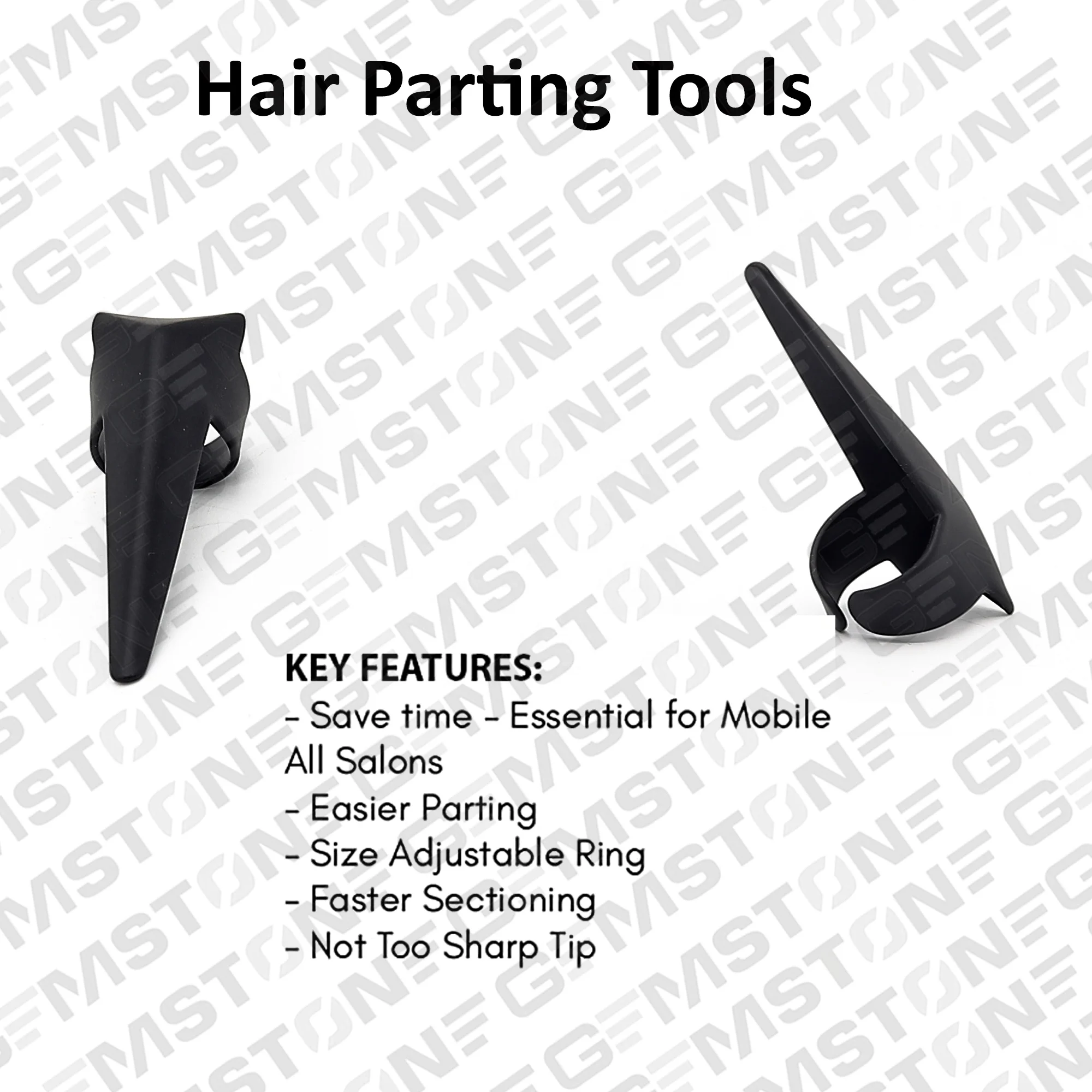 BLACK HAIR EXTENSIONS PLIERS TOOL KIT WITH HAIR SECTION CLIPS PULLING LOOP HOOK RING SCISSOR AND NEEDLES HAIR PARTING TOOLS KIT