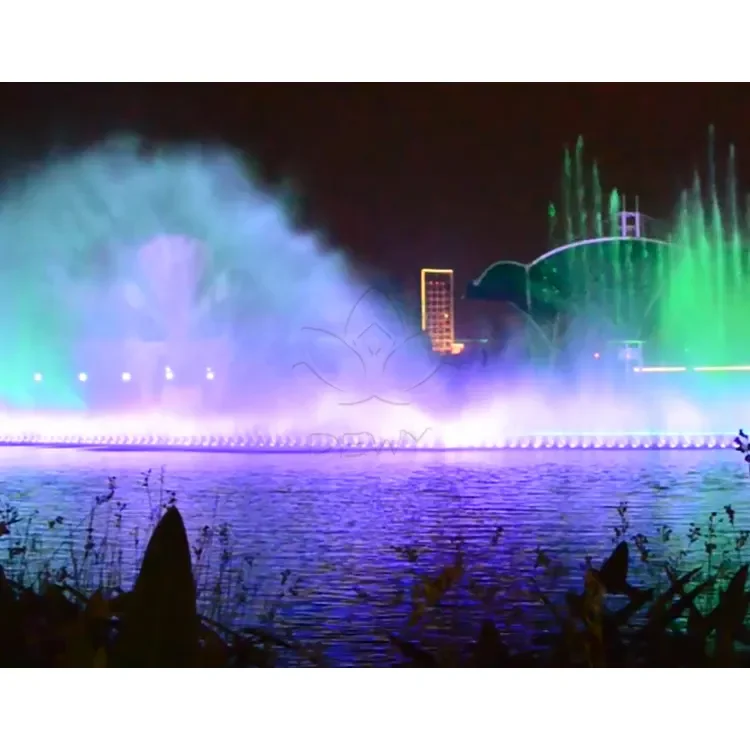Low price free design Colorful Digital Printer Outdoor Water Screen Movie 3D Water Curtain Projection Water curtain fountain